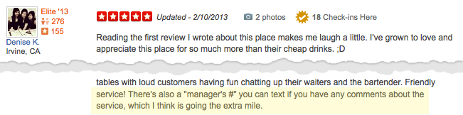 TalkToTheManager helping a Yelp review